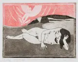 Living with Angels: Angel of Port Caman by Eric James Mellon, pencil, offered Mar 2022
