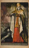 Le Cardinal Mercier Protege La Belgique by Charles Fouqueray, lithograph, offered Mar 2022