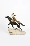 Towards the Unknown by Claire Jeanne Roberte Colinet, bronze and ivory, sold Mar 2022