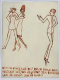 Wenn Du Eine Braut by Dorte Clara Dodo Burgner, ink on paper, offered Mar 2022