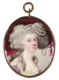 Portrait miniature of Ann Elizabeth Henniker by Henry Spicer, oil, sold Mar 2022
