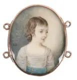 Portrait miniature of George Hunter by Nathan Drake, oil, sold Mar 2022