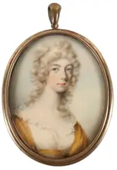 Portrait miniature of Mrs MacMahon by Philip Jean, oil, sold Mar 2022