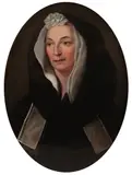 Portrait miniature of Mary Ainge in mourning dress Signed by Richard Corbould, oil, sold Mar 2022