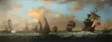 An admiral yacht by Francis Swaine, Oil on canvas, sold Mar 2022