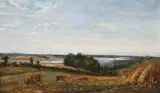The River Deben down the river from Methersgate opposite Kyson by Thomas Churchyard, Oil on panel, sold Mar 2022