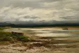 On the Moray Firth: The Mouth of the Findhorn by William Beattie-Brown, Oil on canvas, sold Mar 2022