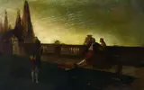 Sir Francis Drake playing bowls before the Armada Oil by Ernest Crofts, Oil on canvas, offered Mar 2022