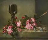 Still life with flowers by Albert Durer Lucas, Oil on board, sold Mar 2022