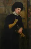 Portrait of Annie Barbara Hannah by Matthew Ridley Corbet, Oil on canvas, offered Mar 2022