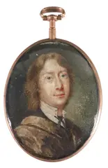 Portrait miniature of Samuel Hone by Nathaniel Hone, watercolor, sold Mar 2022