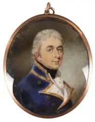 Portrait miniature of a naval officer by Philip Jean, watercolor, sold Mar 2022