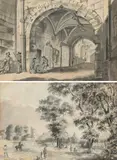 After Paul Sandby by Theophilus Clarke, ink, offered Mar 2022