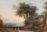 North Welsh landscape at dawn by John Varley, Pencil and watercolour, sold Mar 2022