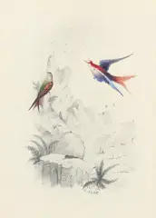 Lear by Edward Lear, Pencil and watercolour, heightened with gum arabic and gold paint, sold Mar 2022