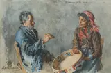 Il Nonno Parla Bene Signed E Castellaneta by Enrico Castellaneta, Watercolour, sold Mar 2022