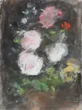 Study of flowers Signed with initials HBB by Hercules Brabazon Brabazon, Watercolour and pastel, sold Mar 2022