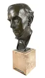Frank O by George Henry Paulin, Bronze on a marble base, sold Dec 2021