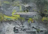 The fountain at Inverforth House by Frank O. Salisbury, oil on canvas, offered Dec 2021