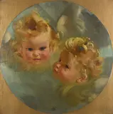 Cherubs by Frank O. Salisbury, Oil on canvas, sold Dec 2021