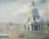 Santa Maria della Salute by Frank O. Salisbury, Oil on canvas, sold Dec 2021