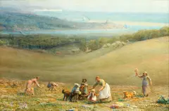 'Summer on the Downs' by Alfred Fitzwalter Grace, watercolour and bodycolour, sold Dec 2014