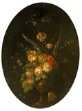 Still Life of flowers by Dutch School 18th century, oil on canvas laid on to board, sold Dec 2014