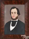 folk portrait of a gentleman by William Matthew Prior, oil on board, sold Apr 2024
