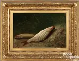 of two fish by Frederick Spang, oil on canvas, sold Apr 2024