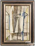 abstract by Robert Conover, oil on canvas, sold Apr 2024