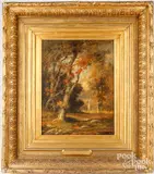 landscape by Léon Richet, oil on canvas, sold Feb 2024