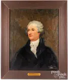 portrait of Alexander Hamilton by Caroline Van Helden, oil on canvas, sold Feb 2024