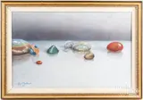 Untitled by Jimi Claybrooks, mixed media on board, sold Feb 2024