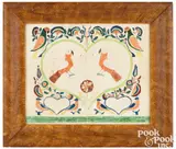 fraktur by Henry Lapp, watercolor, sold Jan 2024