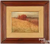 landscape by Joseph H. Greenwood, oil on artist board, sold Jan 2024