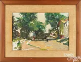 landscape by Alfred Vance Churchill, oil on artist board, sold Jan 2024