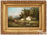 landscape by Frederick Spang, oil on canvas, sold Jan 2024