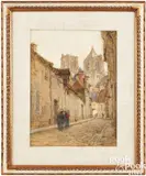 street scene by Léon Augustin Lhermitte, pastel, sold Jan 2024