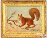 of a squirrel by Ernest Seton, oil on canvas, sold Jan 2024