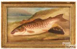 portrait of fish by Henry Leonidas Rolfe, oil on artist board, sold Jan 2024