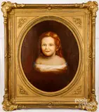 portrait of a child by Frederick Spang, oil on canvas, sold Dec 2023