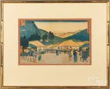Untitled by Utagawa Hiroshige, woodblock print, sold Oct 2023