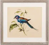 of a bird by Conrad Roland, watercolor, sold Oct 2023
