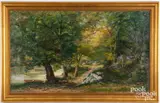 landscape by George Falk, oil on canvas, sold Oct 2023