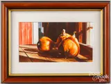 titled Antiquities by Janet Laird-Lagassee, watercolor, sold Oct 2023