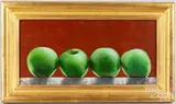 panel still life by Genetta Mclean, oil on wood, sold Oct 2023