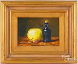 Untitled by Tracy Medling, oil on board, sold Oct 2023
