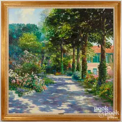 landscape by Claude Cambour, oil on canvas, sold Oct 2023