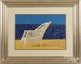 The Wicker Chair by Jamie Wyeth, lithograph, sold Oct 2023
