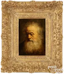 panel portrait of a bearded gentleman by Hans Bol, oil on wood, sold Oct 2023